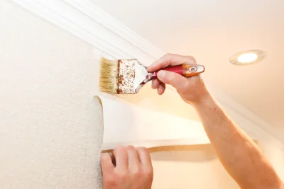 Pose de papier peint à Cambo-les-Bains — revêtements muraux et toiles de verre